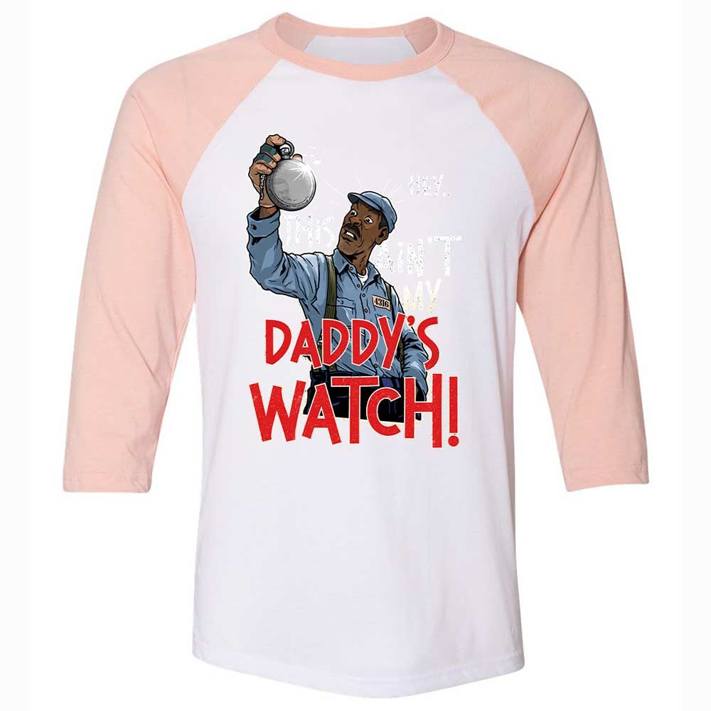 This Ain't My Daddy's Watch - White/Heather Peach - 5