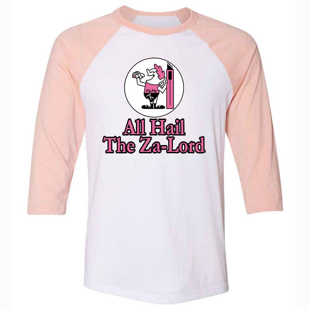 All Hail The Za-Lord - White/Heather Peach - 5