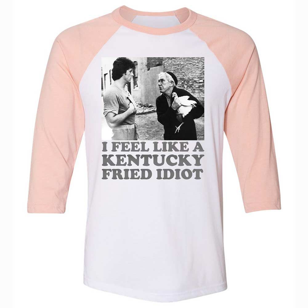Unisex 3/4 Baseball Tee - FCRSN2D1 - White/Heather Peach - 5