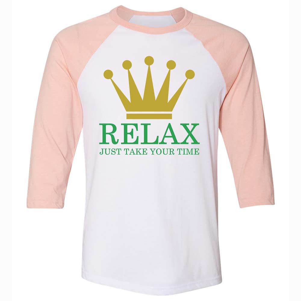 Relax Just Take Your Time - White/Heather Peach - 5