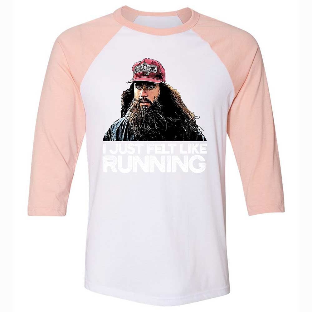 Unisex 3/4 Baseball Tee - LMJ7GV4B - White/Heather Peach - 5