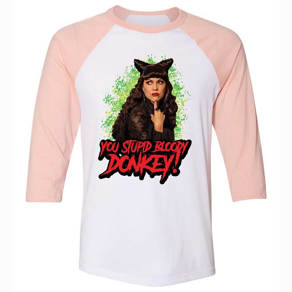 Unisex 3/4 Baseball Tee - LFBCCZUZ - White/Heather Peach - 5