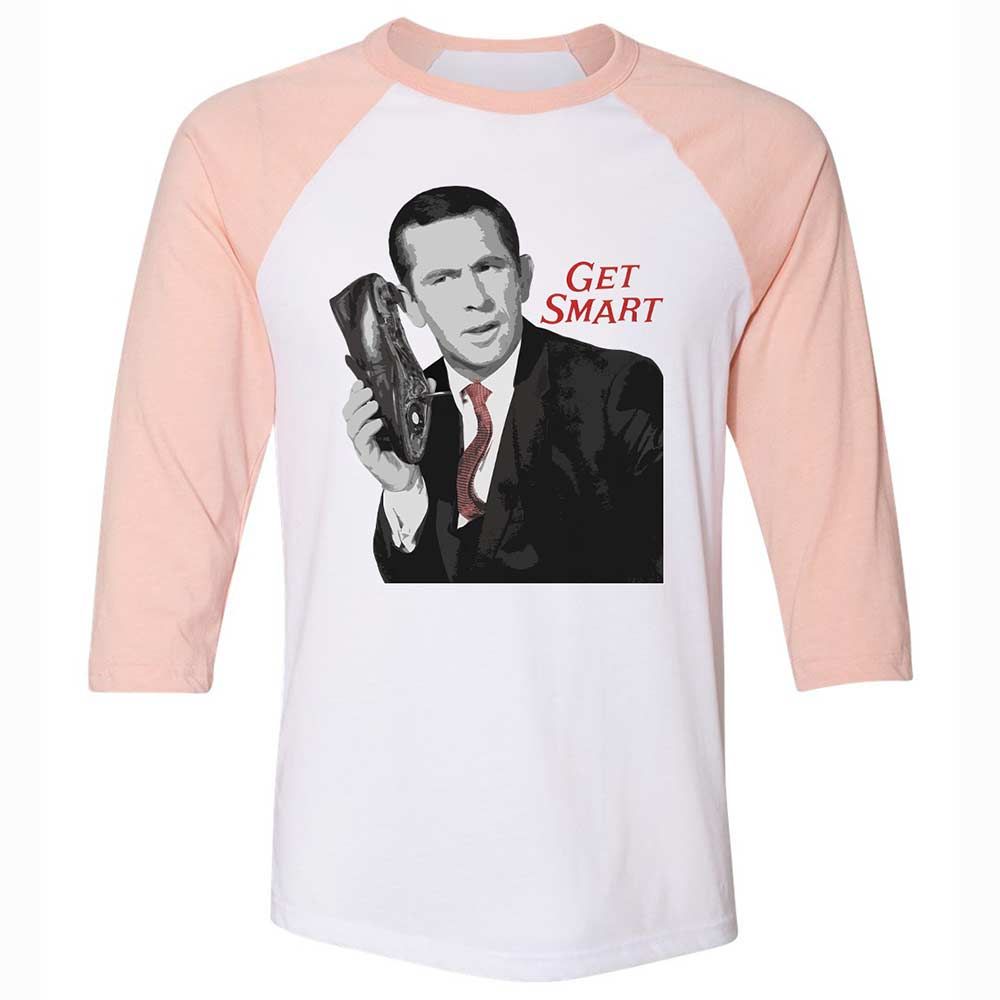 Unisex 3/4 Baseball Tee - TT9CS49R - White/Heather Peach - 5