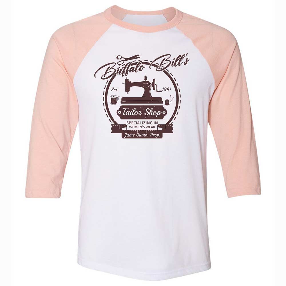 Unisex 3/4 Baseball Tee - 4U6E2BG2 - White/Heather Peach - 5