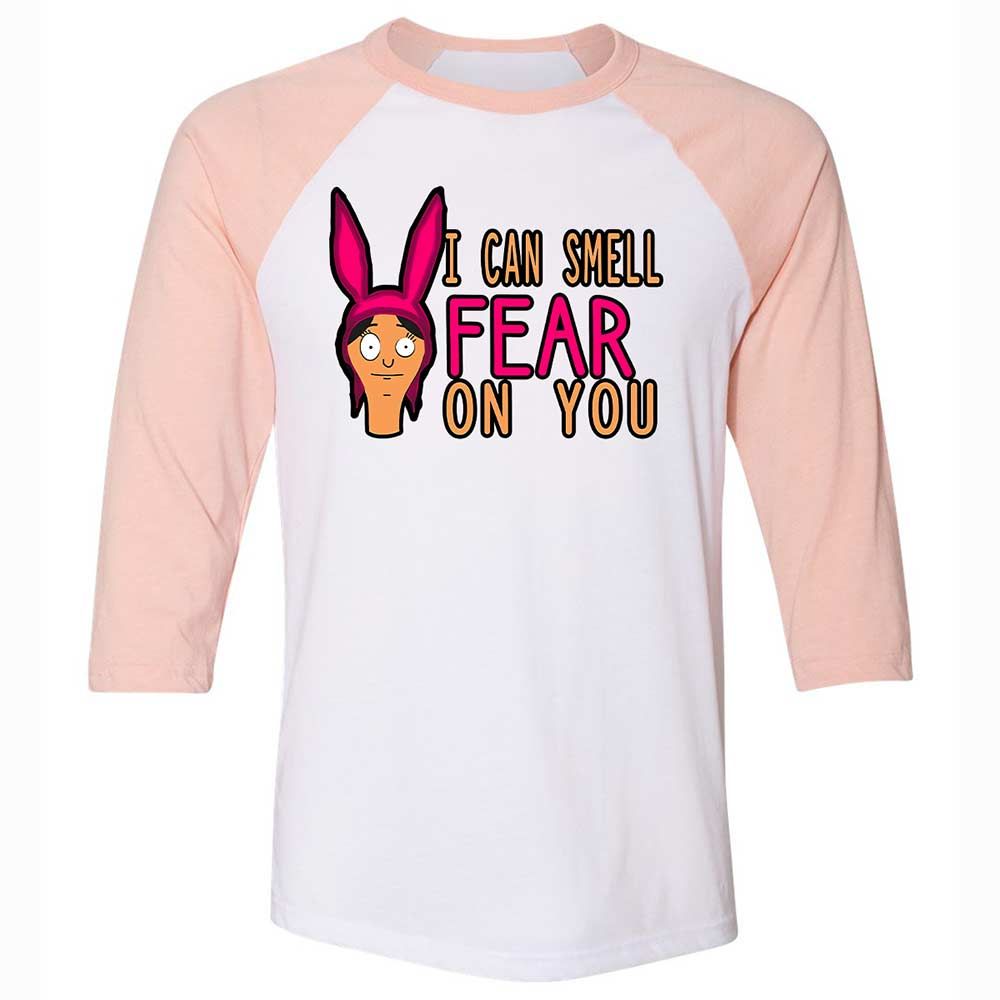 Unisex 3/4 Baseball Tee - 25Y6M3SG - White/Heather Peach - 5