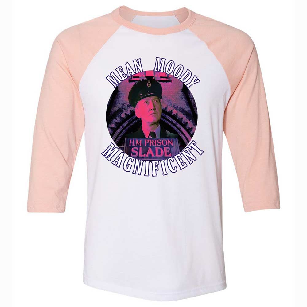 Unisex 3/4 Baseball Tee - R4BRZY4R - White/Heather Peach - 5