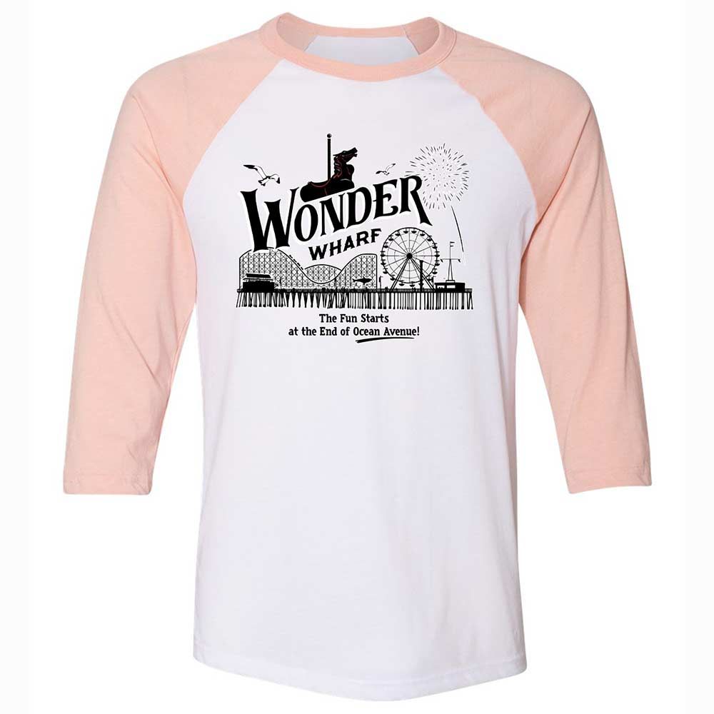 Unisex 3/4 Baseball Tee - NZL3DXX4 - White/Heather Peach - 5