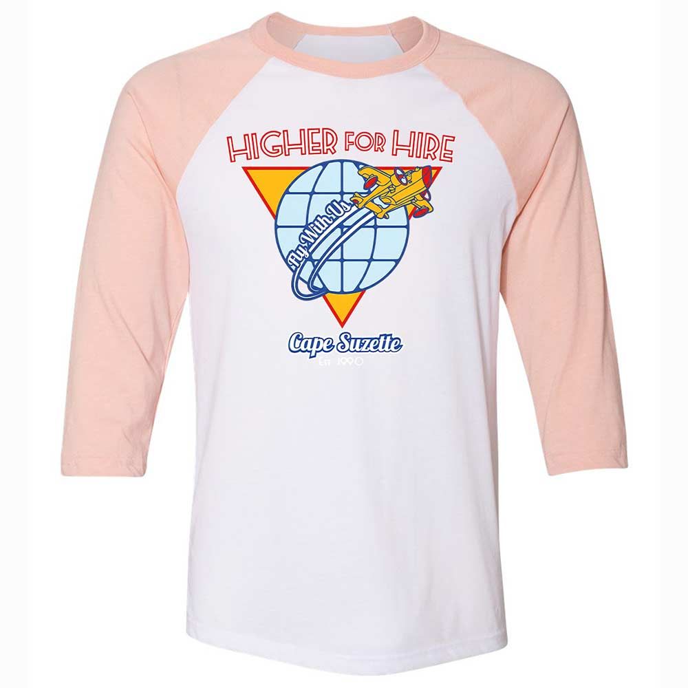Higher For Hire - White/Heather Peach - 5