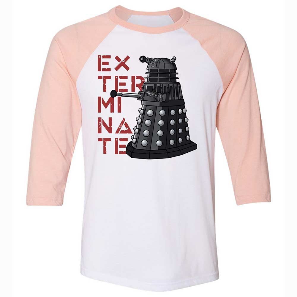 Dalek Exterminate - White/Heather Peach - 5