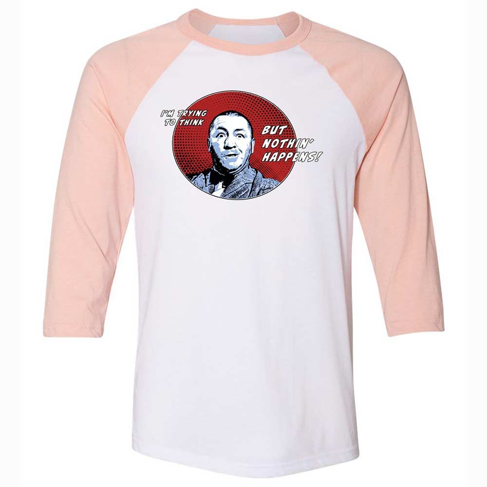 Unisex 3/4 Baseball Tee - TVNG14S4 - White/Heather Peach - 5