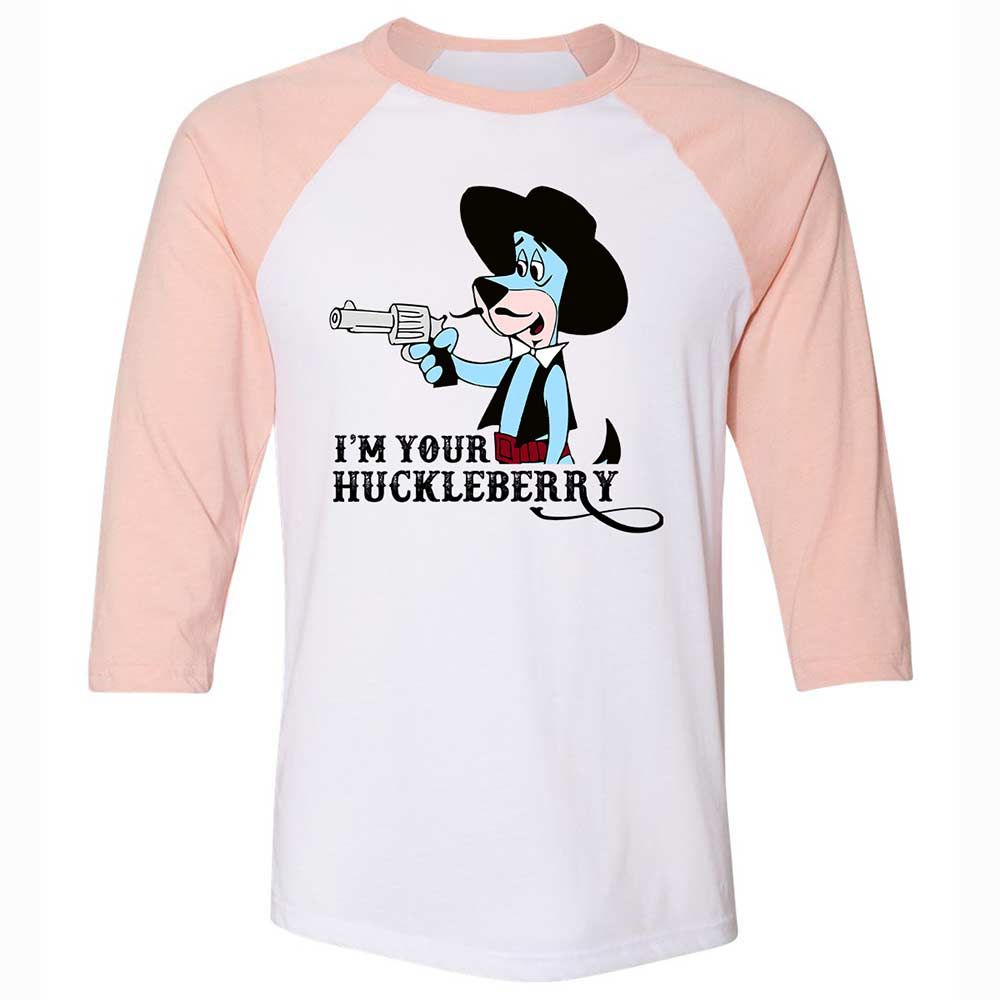 Unisex 3/4 Baseball Tee - 1Z9XP684 - White/Heather Peach - 5