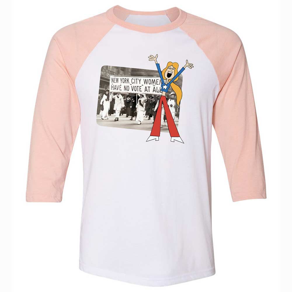 Vote for women - White/Heather Peach - 5