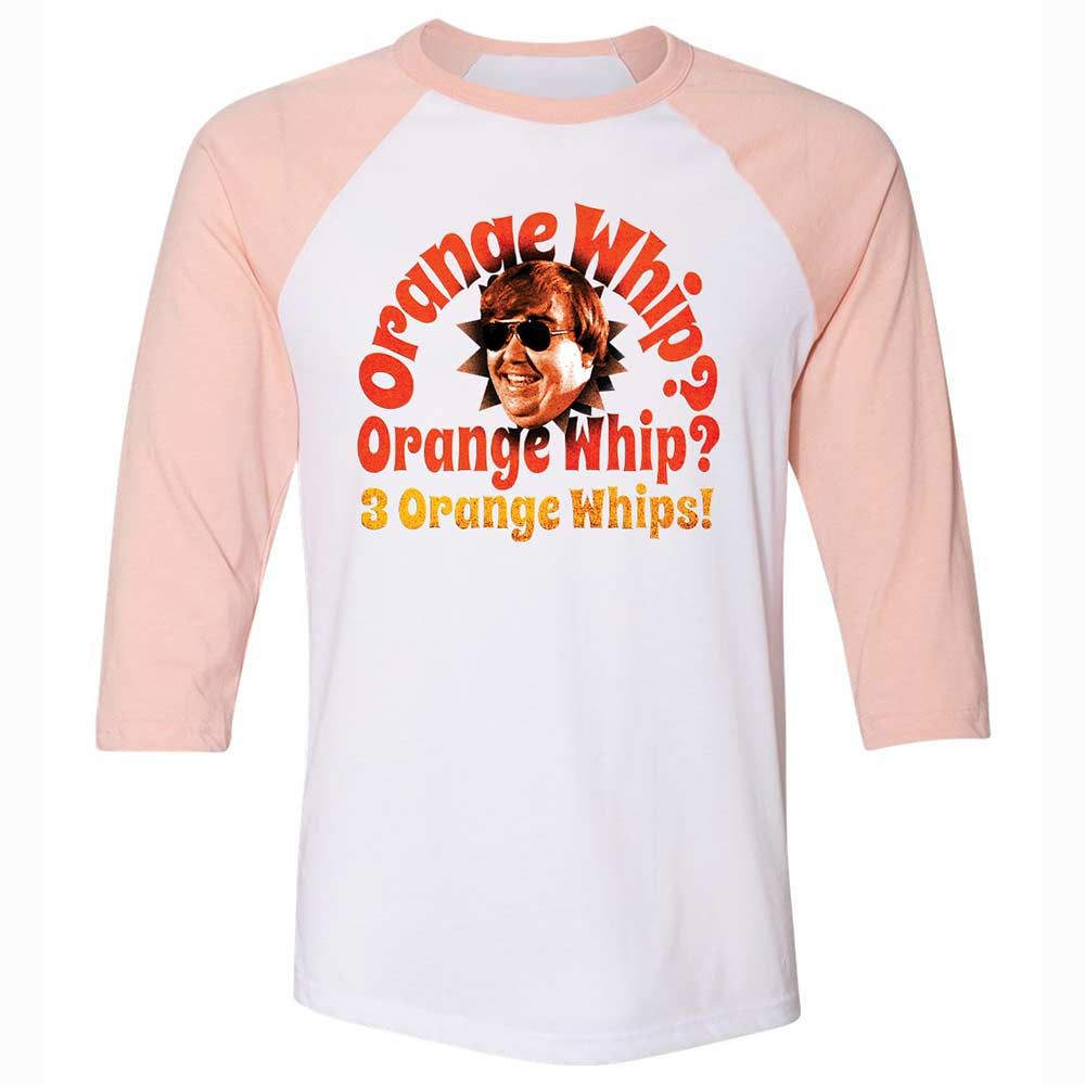 Unisex 3/4 Baseball Tee - 17RK3ZMF - White/Heather Peach - 5