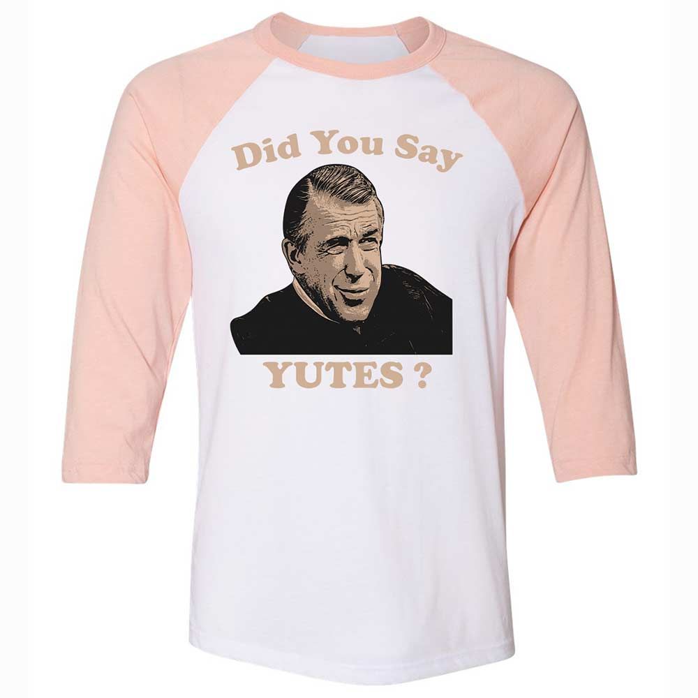 Unisex 3/4 Baseball Tee - 7PQA3V2N - White/Heather Peach - 5