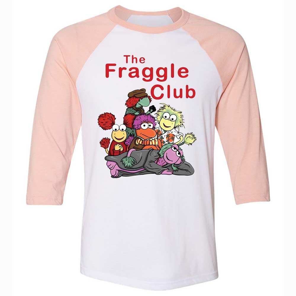 Unisex 3/4 Baseball Tee - 5QPUEJCC - White/Heather Peach - 5