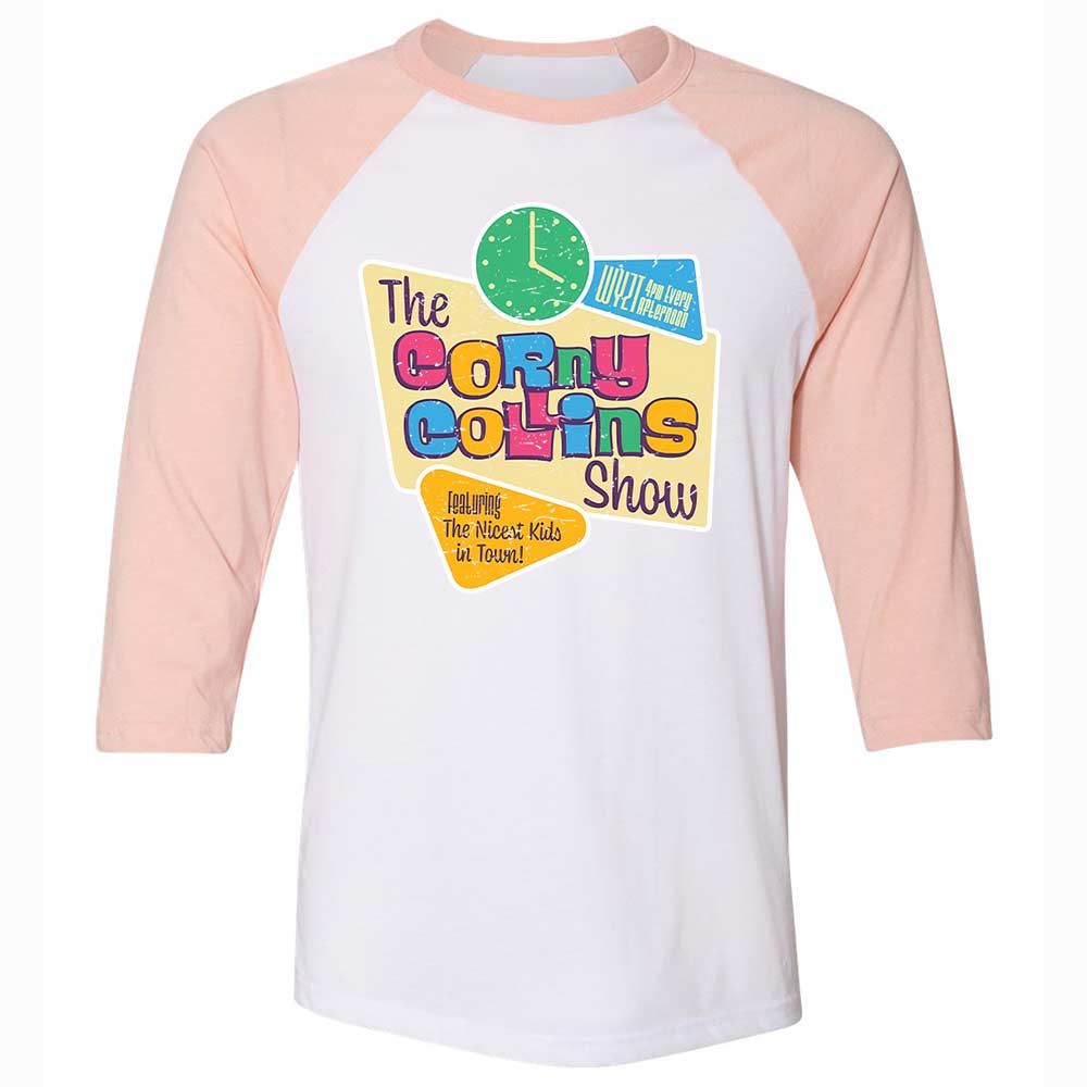 Unisex 3/4 Baseball Tee - L4XCKZYR - White/Heather Peach - 5