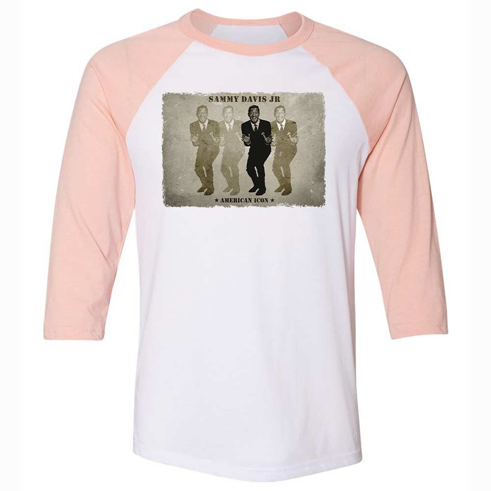 Unisex 3/4 Baseball Tee - EFF8CK4E - White/Heather Peach - 5