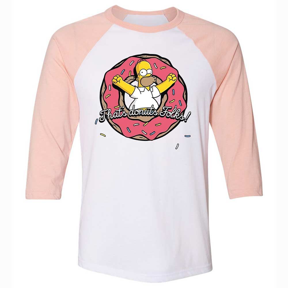Unisex 3/4 Baseball Tee - 8XHB3RK2 - White/Heather Peach - 5
