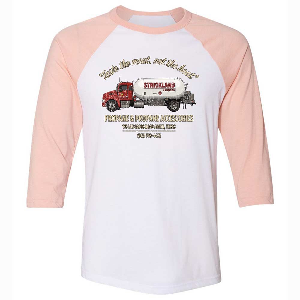 Unisex 3/4 Baseball Tee - FW3H6PXV - White/Heather Peach - 5