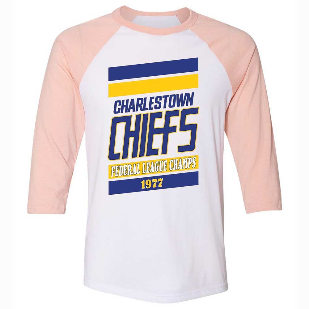 Unisex 3/4 Baseball Tee - JUFTQESK - White/Heather Peach - 5