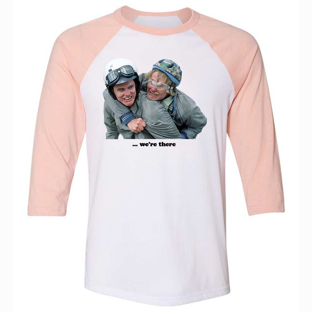 Unisex 3/4 Baseball Tee - VA9SV4NN - White/Heather Peach - 5