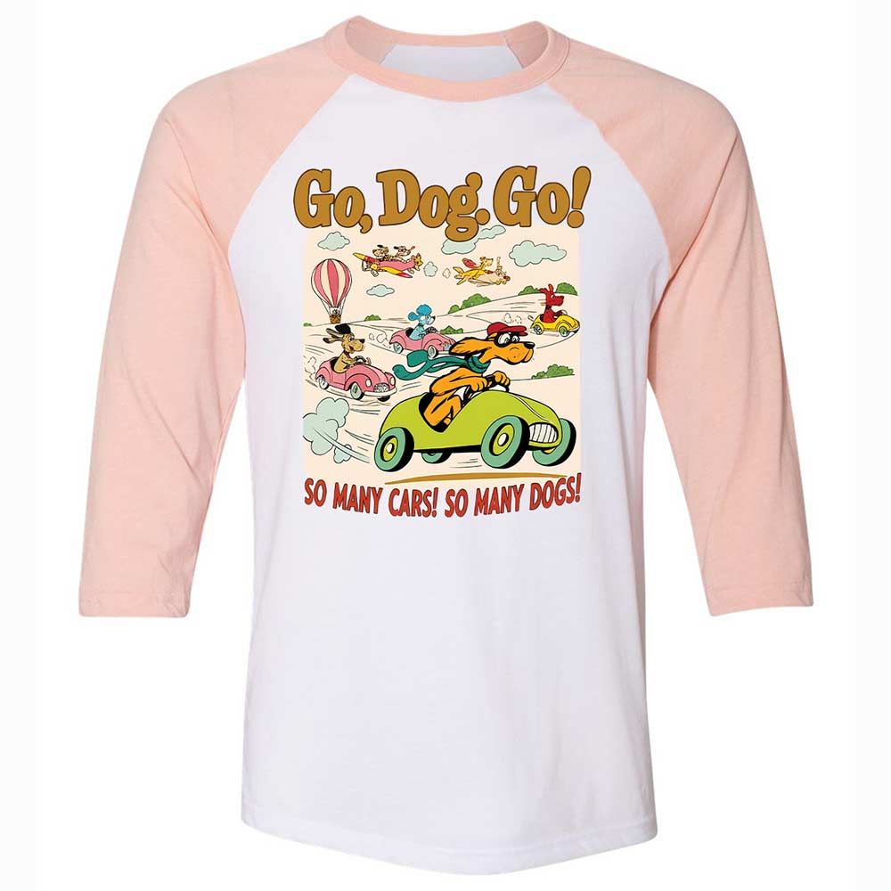 Unisex 3/4 Baseball Tee - FQ62GGSD - White/Heather Peach - 5