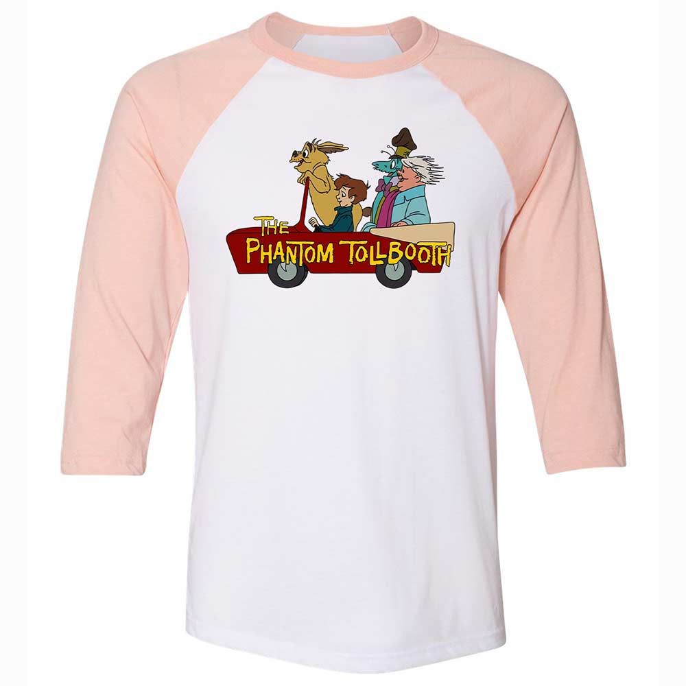 Unisex 3/4 Baseball Tee - MWYVQ9F1 - White/Heather Peach - 5