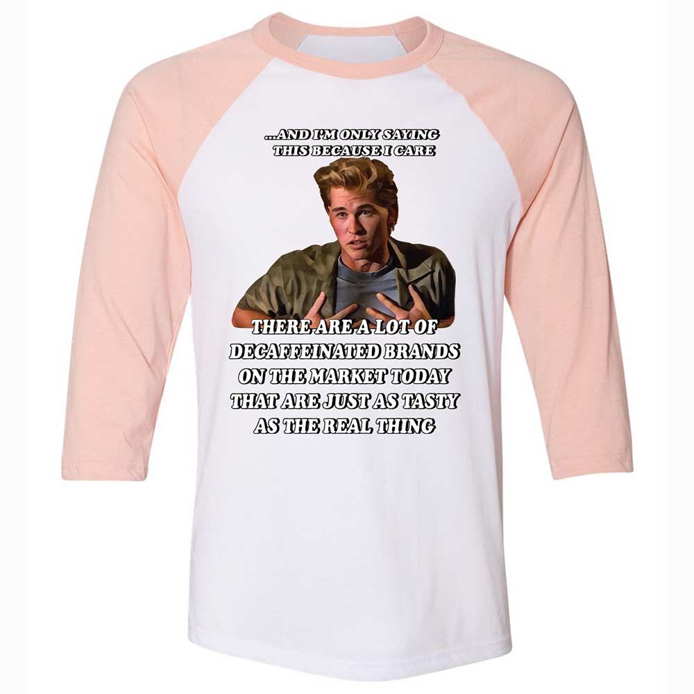 Unisex 3/4 Baseball Tee - 22TJDRXT - White/Heather Peach - 5