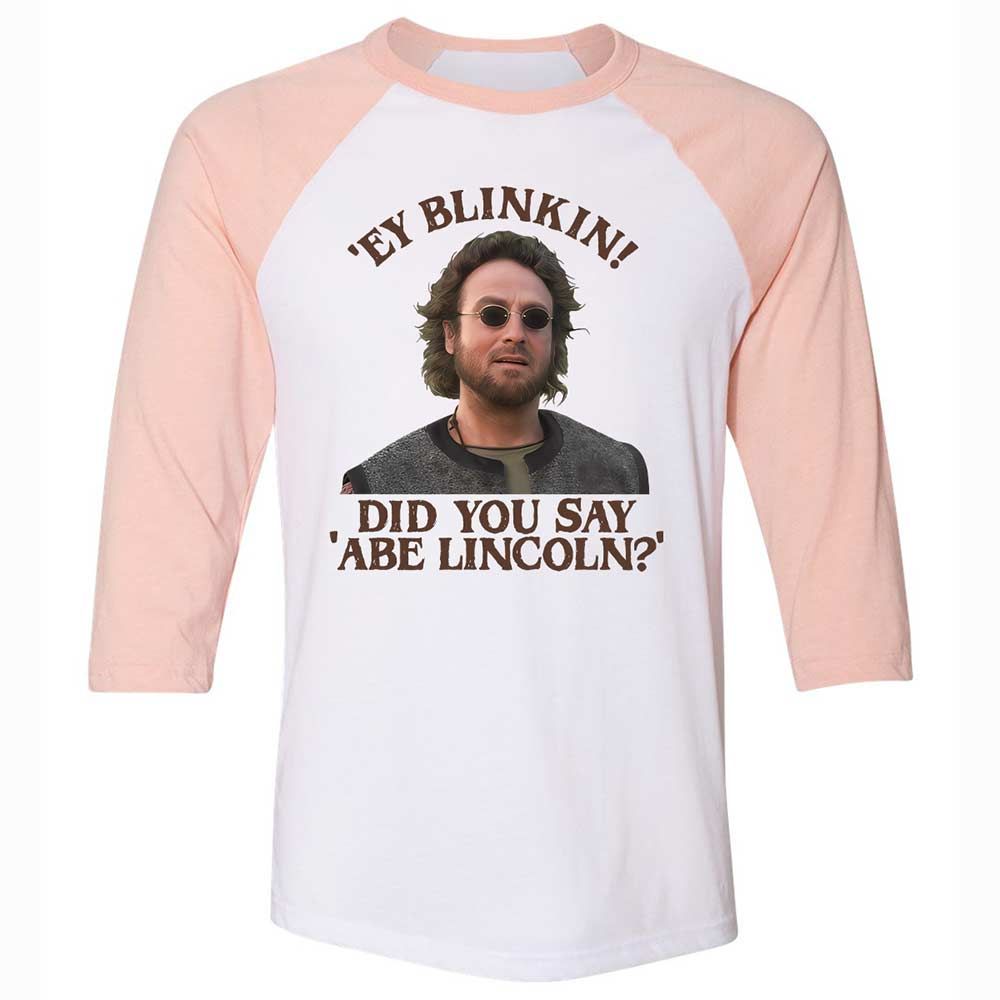 Did You Say Abe Lincoln - White/Heather Peach - 5