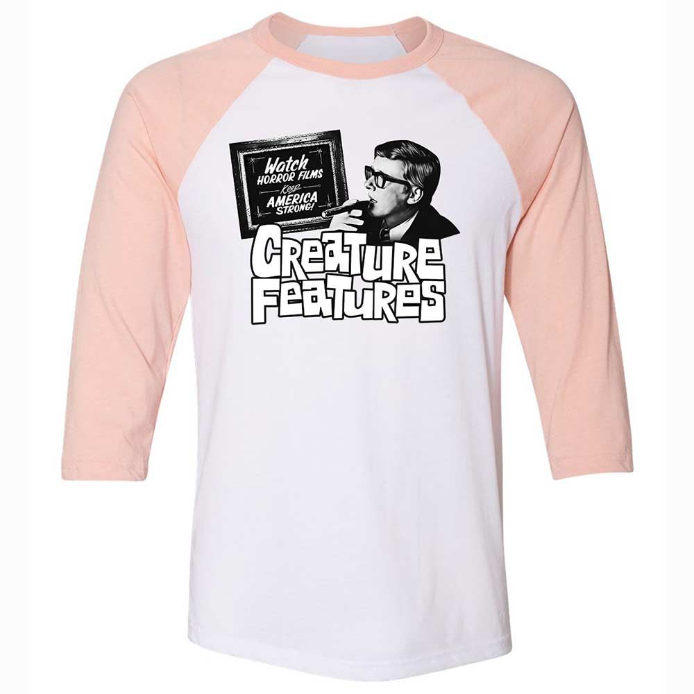 Bob Wilkins Creature Features - White/Heather Peach - 5