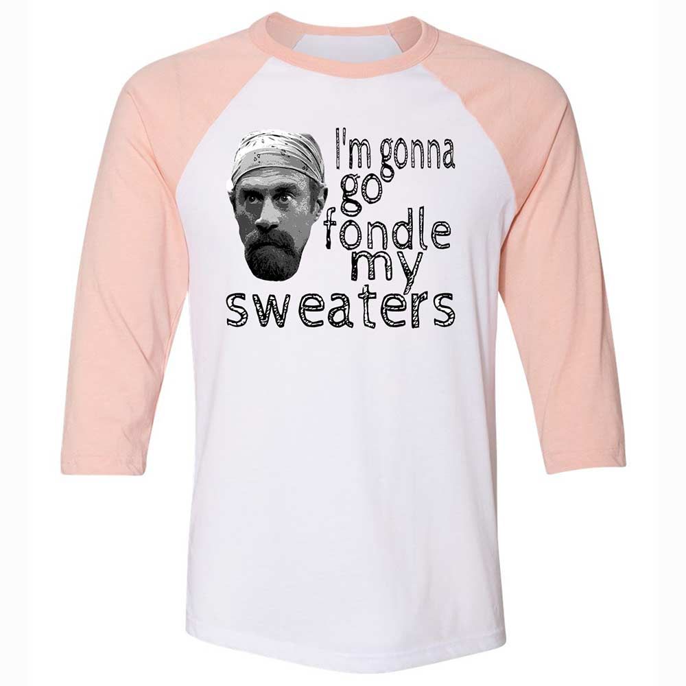 Fondle my sweaters - White/Heather Peach - 5