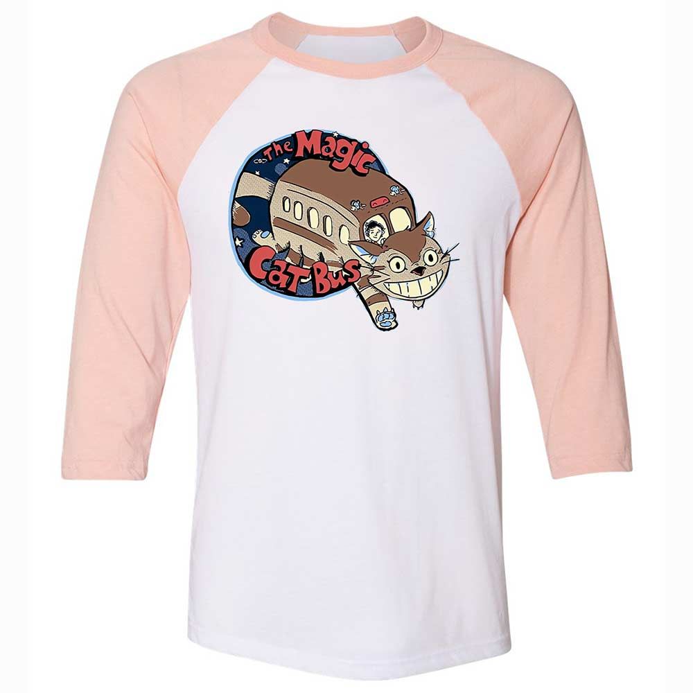 The Magic Catbus - White/Heather Peach - 5