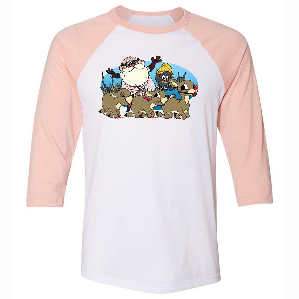 Santapede Greeting - White/Heather Peach - 5
