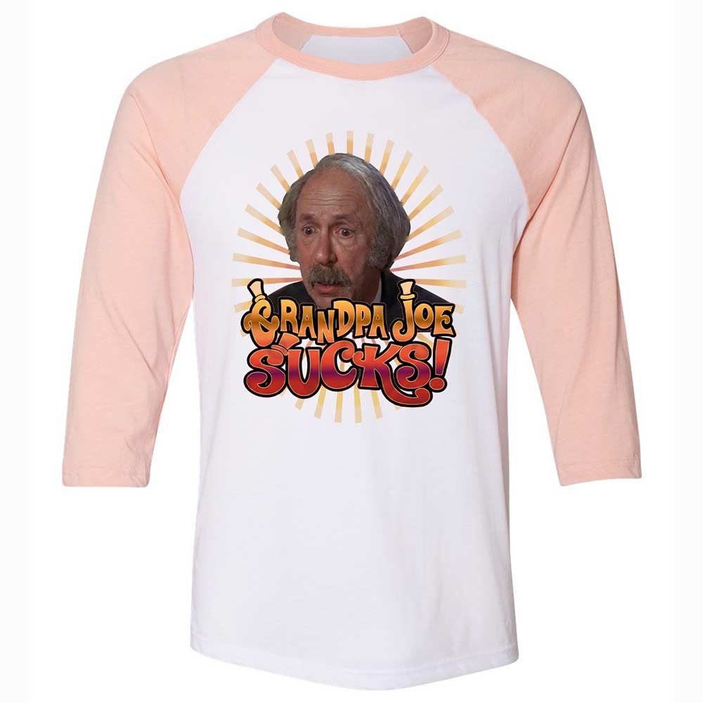Unisex 3/4 Baseball Tee - 2E1J9V18 - White/Heather Peach - 5