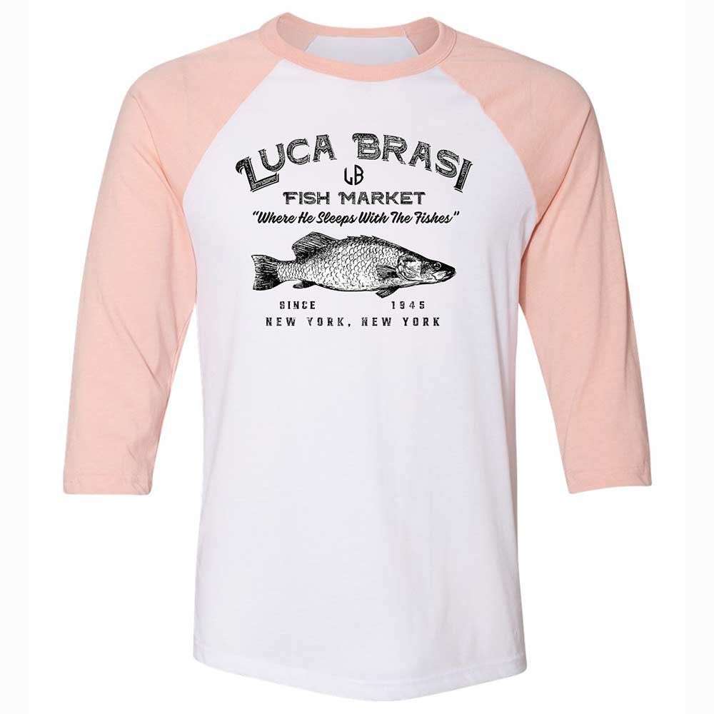 Unisex 3/4 Baseball Tee - 2UKKJMHH - White/Heather Peach - 5
