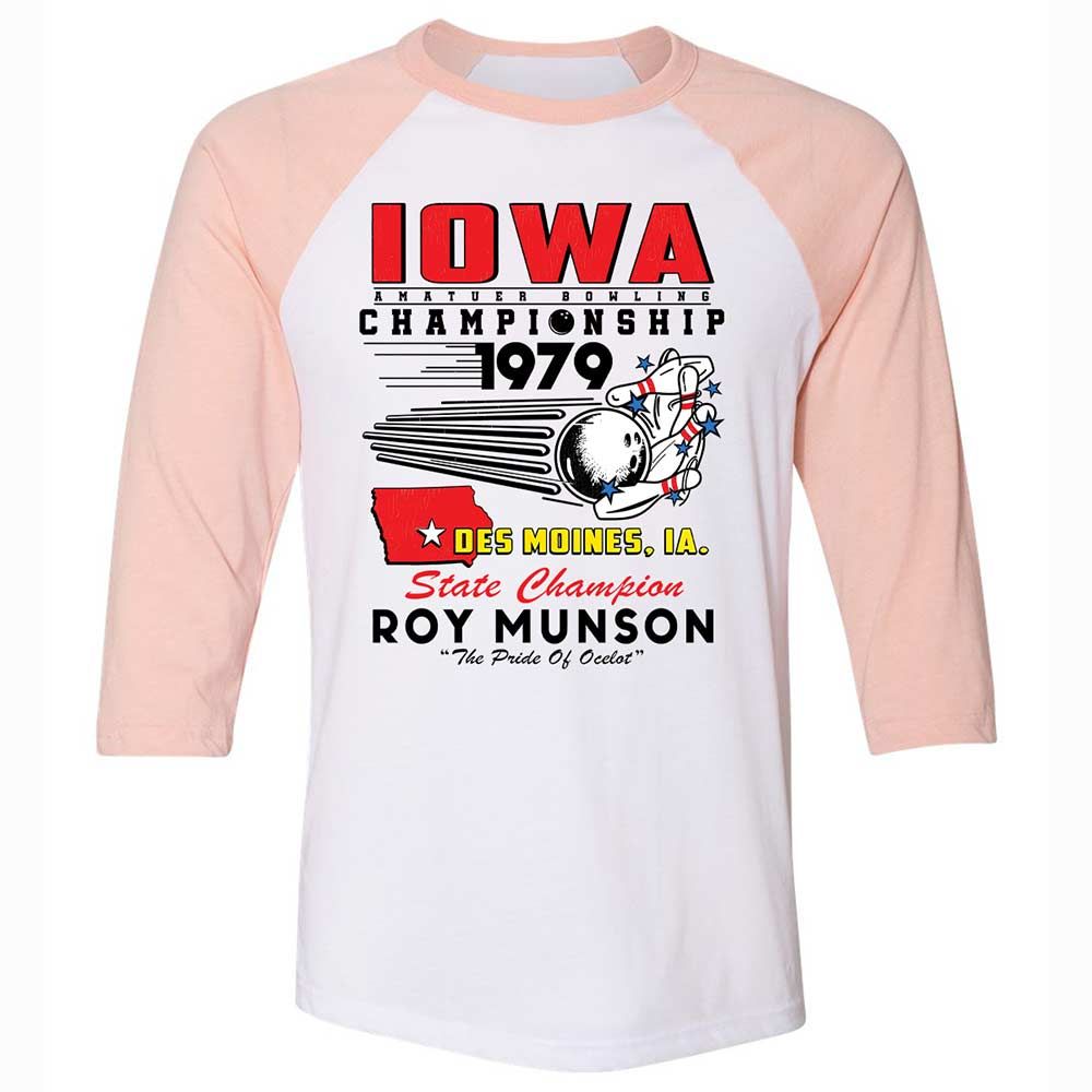 Unisex 3/4 Baseball Tee - 4E6Q2T9U - White/Heather Peach - 5
