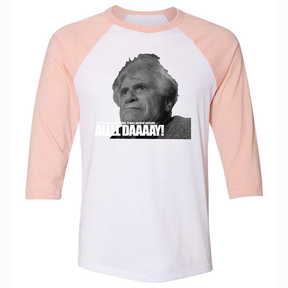 Unisex 3/4 Baseball Tee - J1V8H4RB - White/Heather Peach - 5