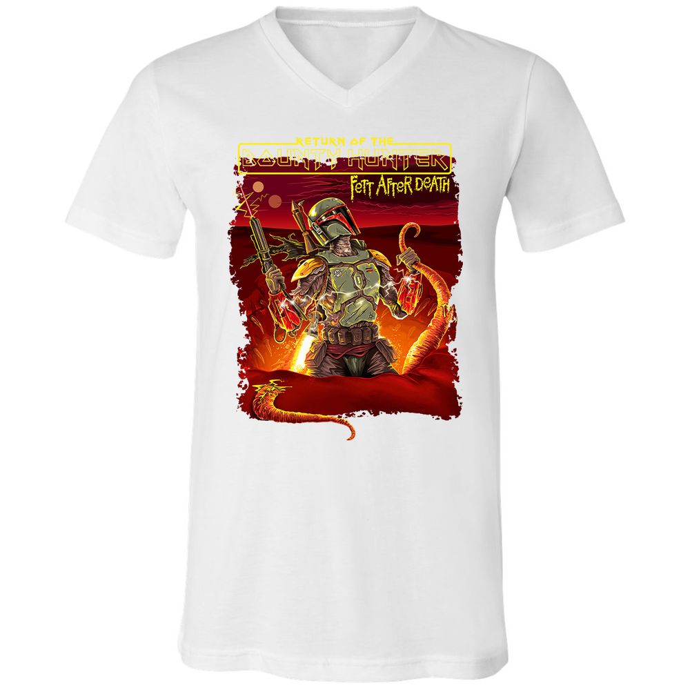 Unisex V-Neck T-Shirt - J46DSAMJ - White - 5