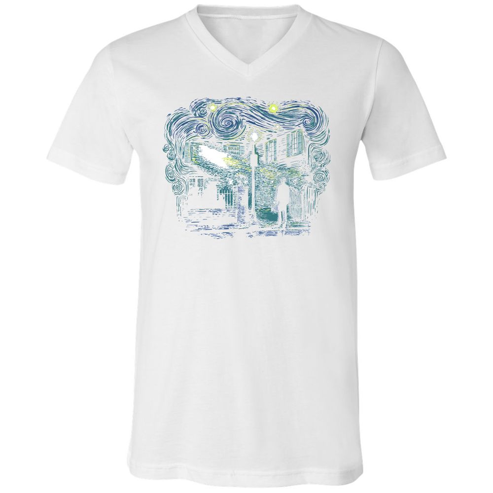 Unisex V-Neck T-Shirt - 92UGCPD8 - White - 5
