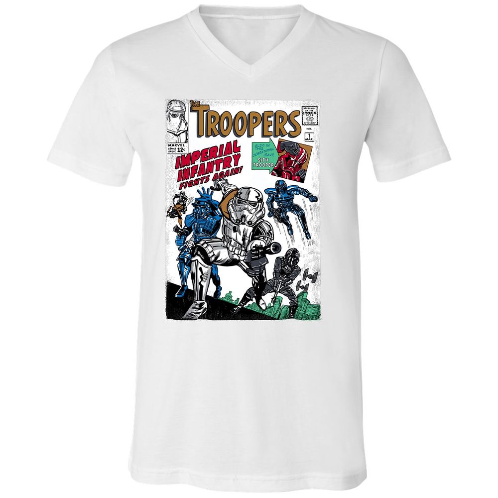 Unisex V-Neck T-Shirt - YZ3553LX - White - 5