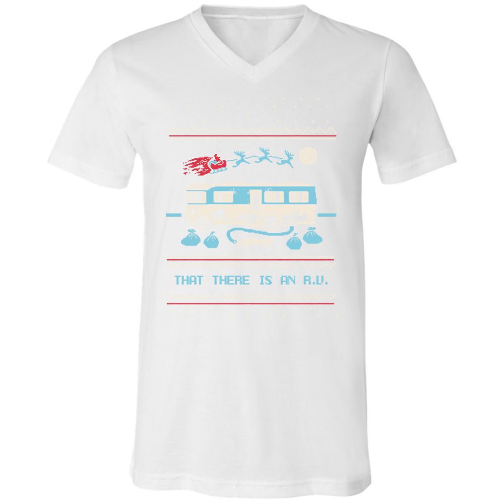 Unisex V-Neck T-Shirt - SPTGRENJ - White - 5