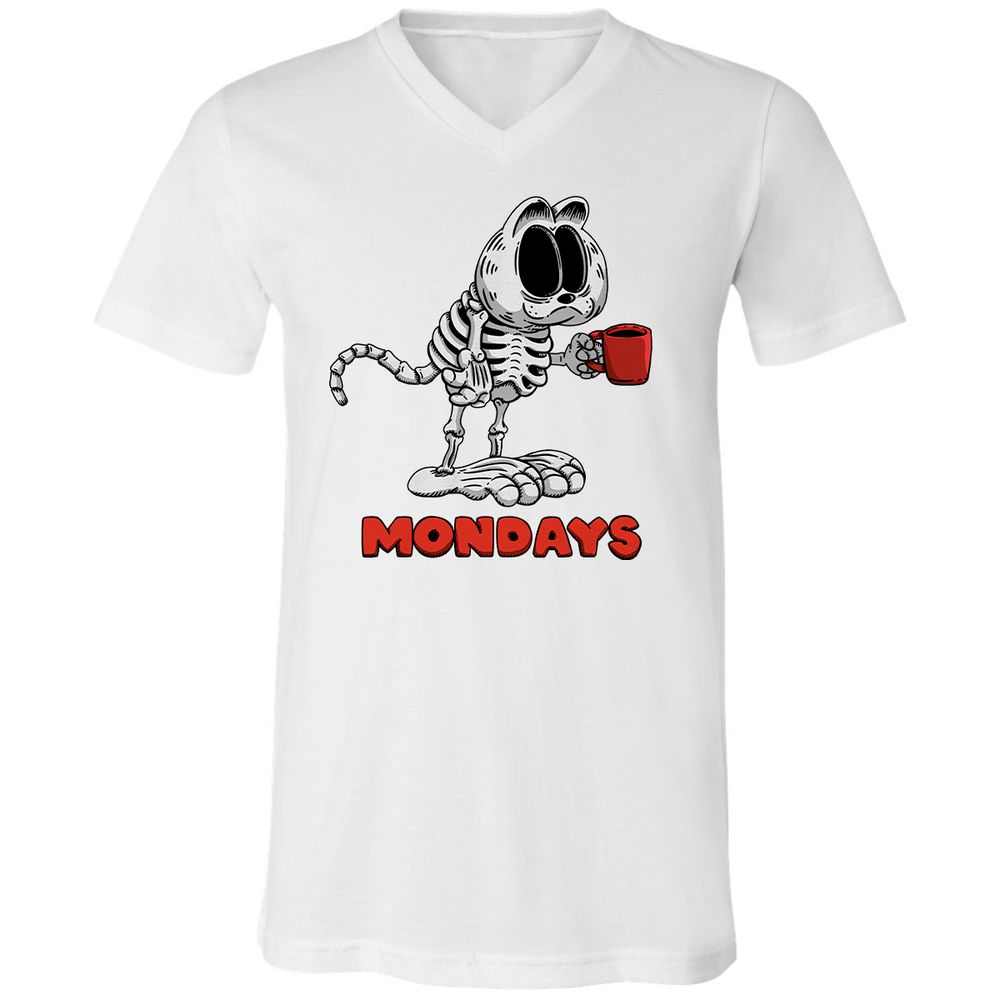 Unisex V-Neck T-Shirt - VSCKE4EM - White - 5
