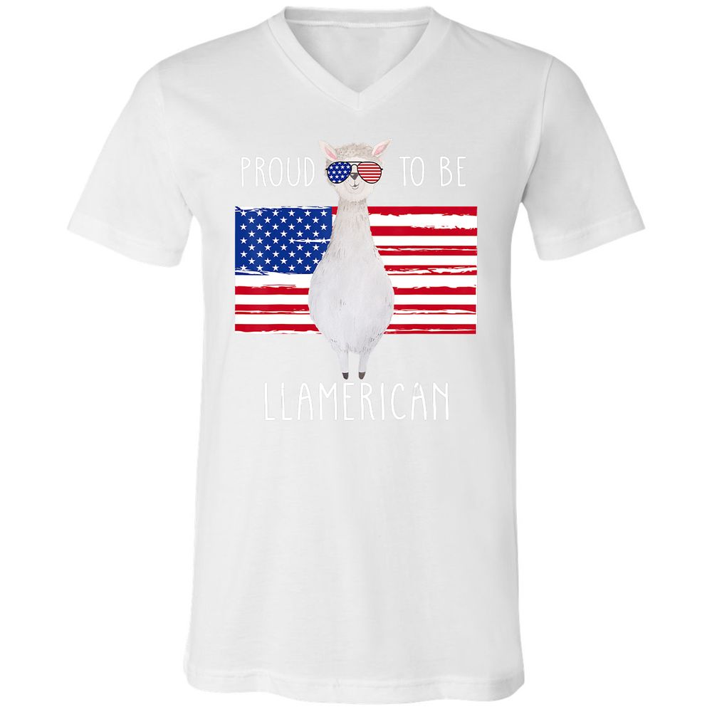 Unisex V-Neck T-Shirt - G7R6SC81 - White - 5