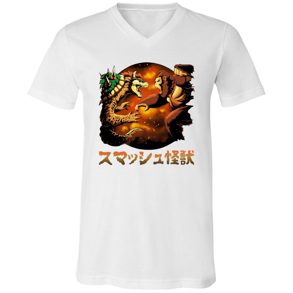 Unisex V-Neck T-Shirt - MBAPDAXG - White - 5