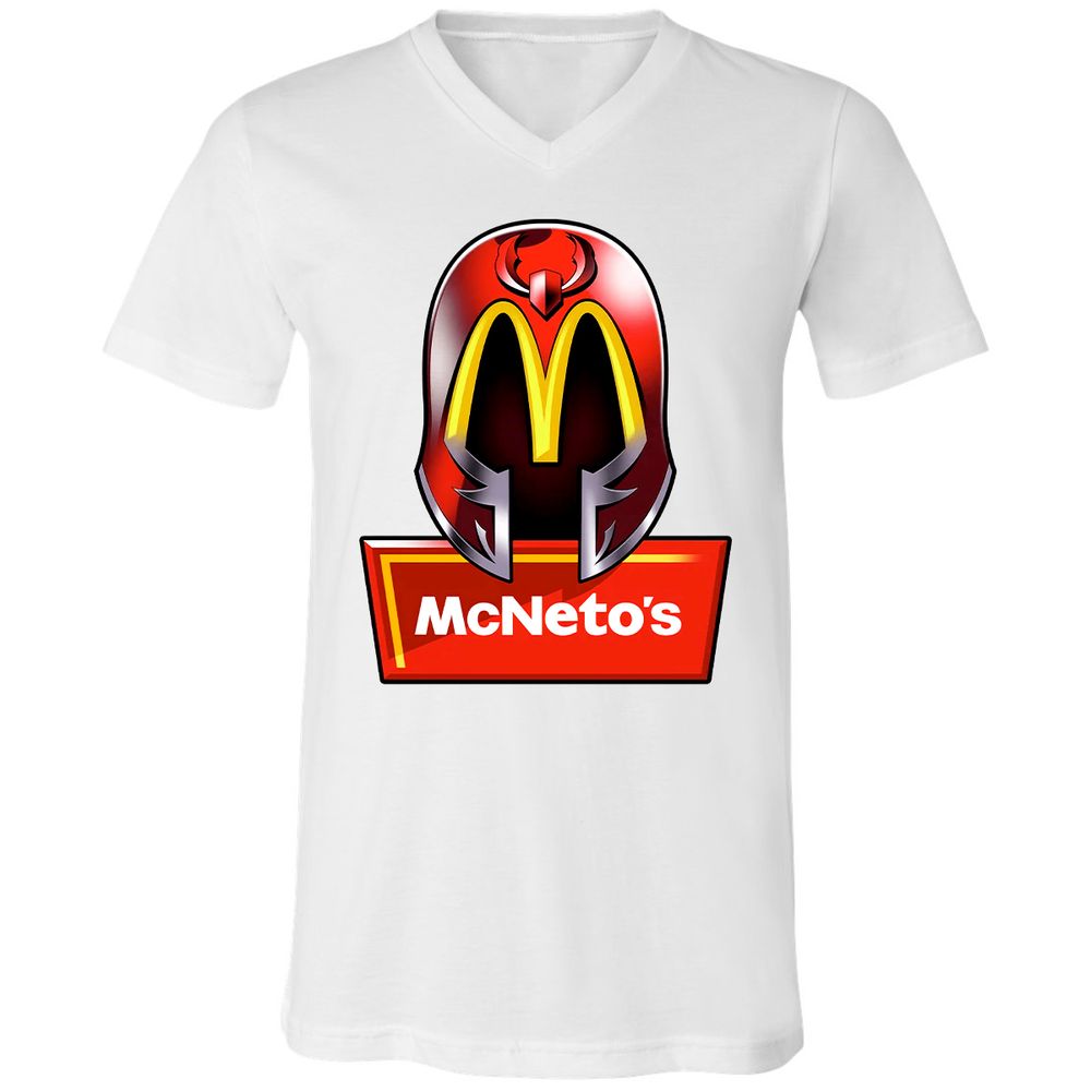 Unisex V-Neck T-Shirt - HYNFPWGR - White - 5