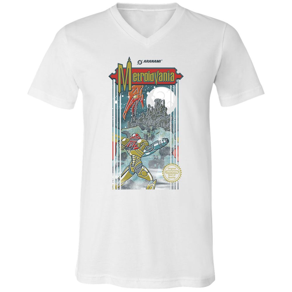 Unisex V-Neck T-Shirt - M2JGYAL6 - White - 5