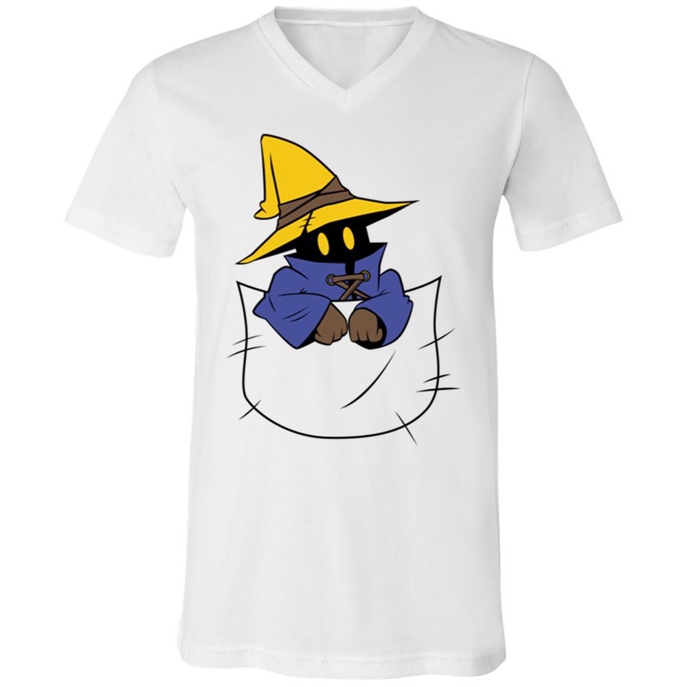 Unisex V-Neck T-Shirt - 6GYFU8KY - White - 5
