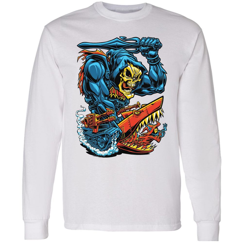 Long Sleeve T-Shirt - NREY14XK - White - 5