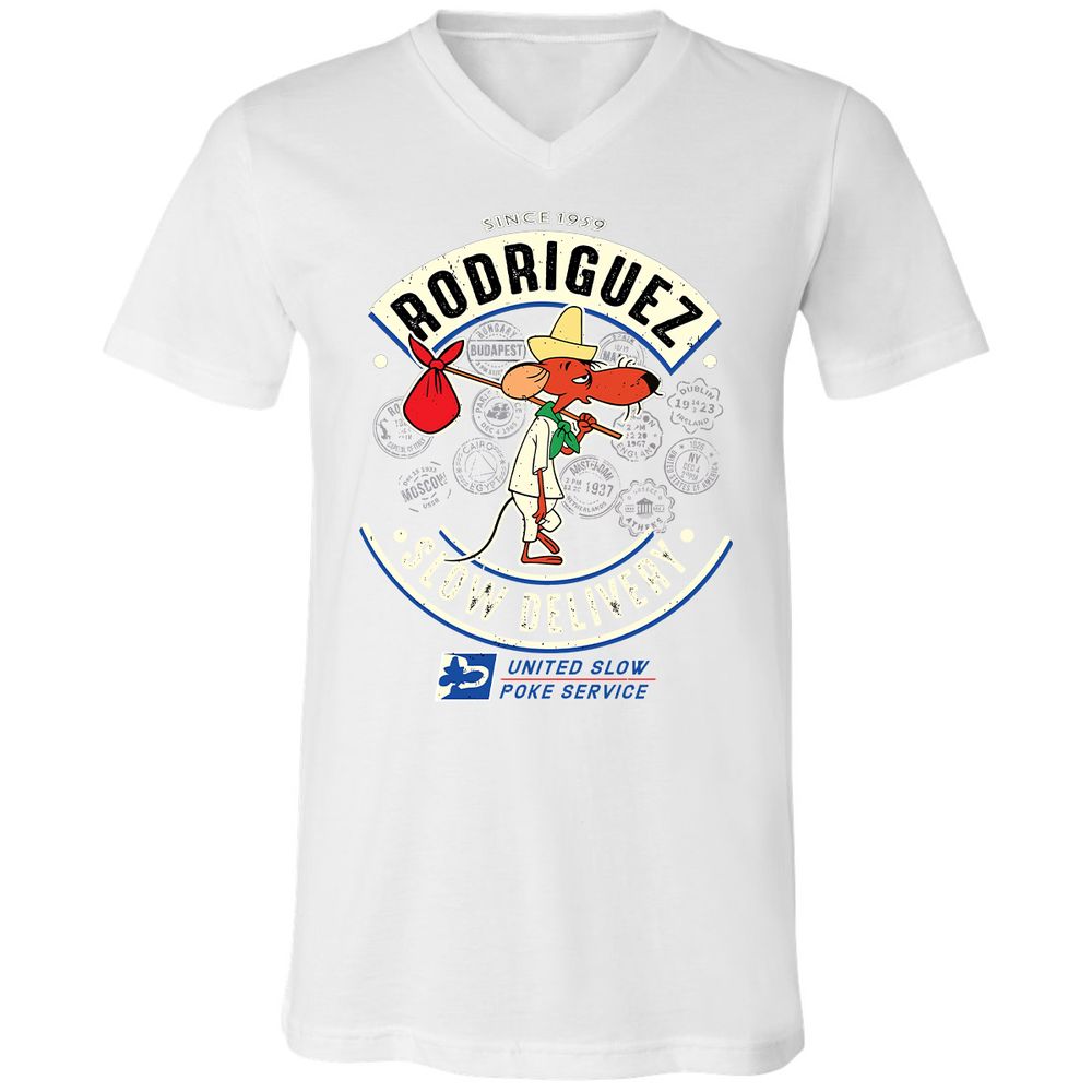 Unisex V-Neck T-Shirt - EJFHH1FP - White - 5