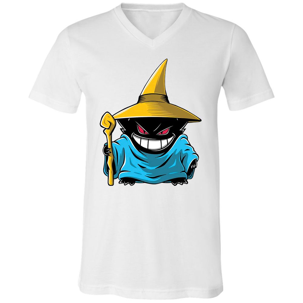 Unisex V-Neck T-Shirt - C86A9E5K - White - 5